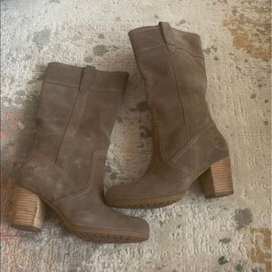 Timberland Suede Boots, Gray, Size 9